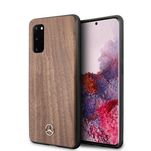 Mercedes Wood Line Walnut Case for Samsung Galaxy S20 - Brown, Mercedes 3700740473627 3700740473627