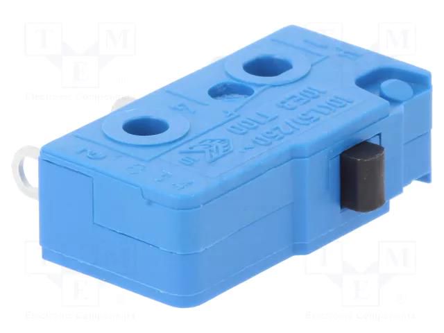 Microswitch SNAP ACTION; 10A/250VAC; SPDT; Rcont max: 100mΩ; IP40 Marquardt 01050.0103-00