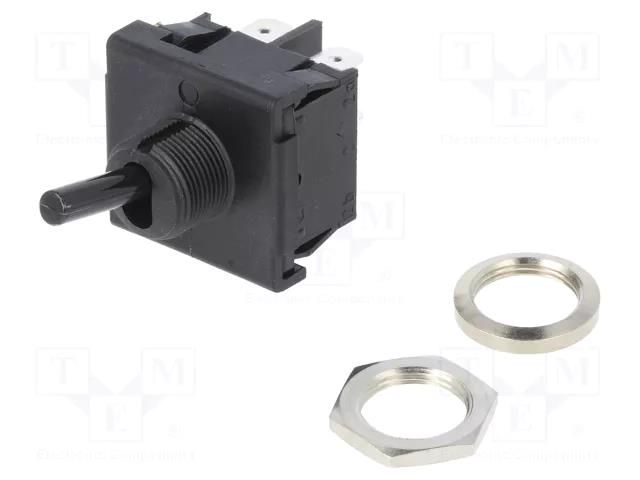 Switch: toggle; Pos: 2; DPST; ON-OFF; 6A/250VAC; Leads: connectors Marquardt 01822.1101-02