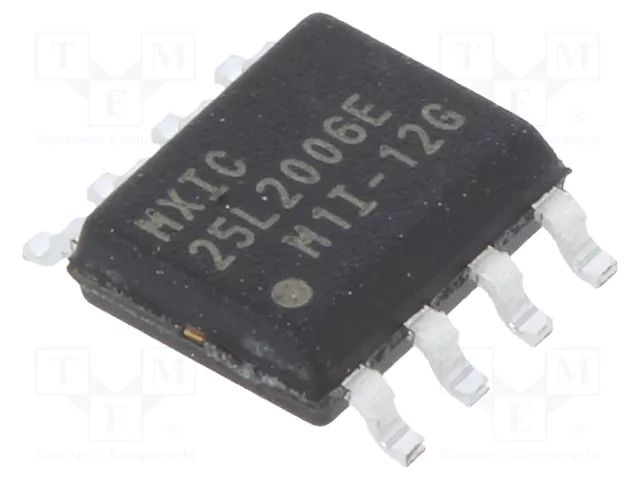 IC: FLASH memory; 2MbFLASH; SPI; 86MHz; 2.7÷3.6V; SOP8; serial MACRONIX INTERNATIONAL MX25L2006EM1I-12G
