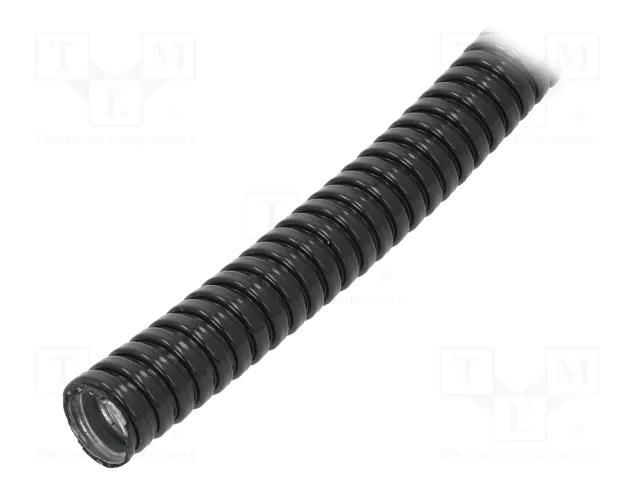 Protective tube; Size: 21; galvanised steel; black; -20÷80°C; IP67 ANAMET EUROPE FCE20-10