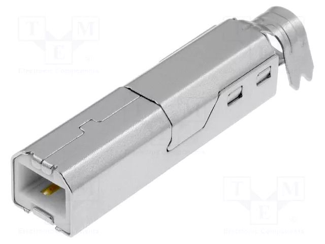 Connector: USB B; plug; soldering CONNFLY USBB-W