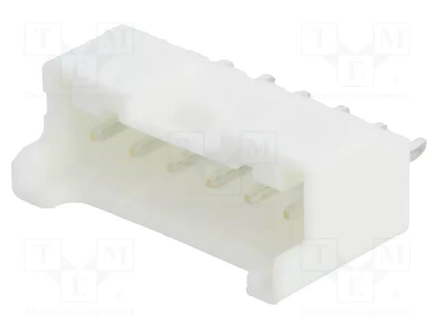 Connector: wire-board; socket; male; PIN: 6; PA; Pitch: 2mm; THT; 3A JST B06B-PASK-1