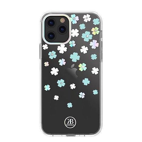 Kingxbar Lucky Series case decorated with original Swarovski crystals iPhone 12 mini transparent (Clover), Kingxbar 6959003589842 6959003589842