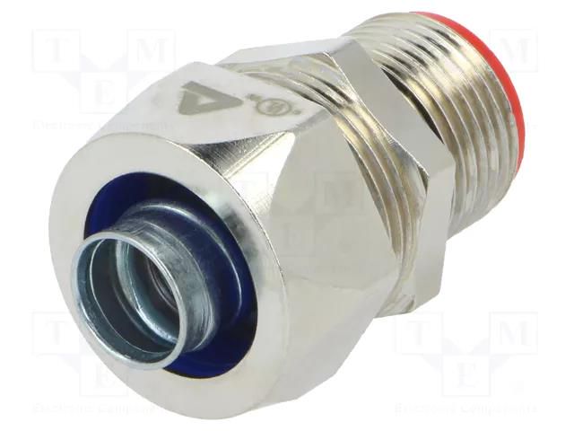 Straight terminal connector; HJ-08,HJ-I-06,TJ-06; brass; IP40 ANAMET EUROPE FIT-THER-3/8-M20