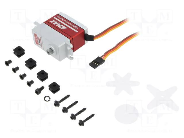 Motor: servo; 4.8÷6VDC; standard; digital; 40x20x38.4mm; metal EMAX ES9255