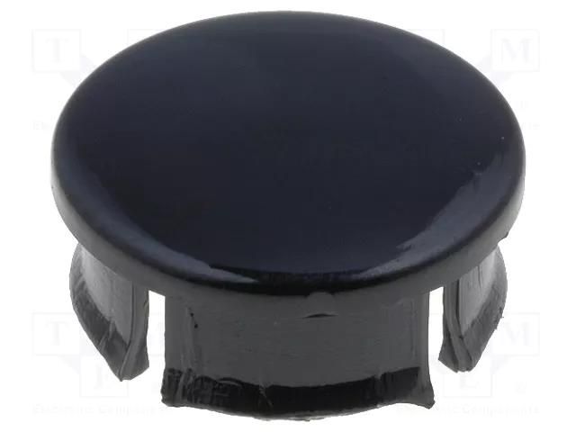 Cap; black; Mounting: push-in; plastic MENTOR SK11.5-Z/B