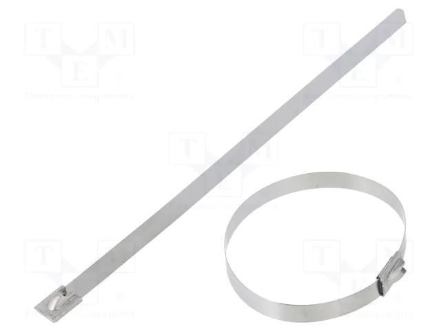 Cable tie; L: 201mm; W: 7.9mm; stainless steel AISI 304; 2kN PANDUIT MLT2H-LP