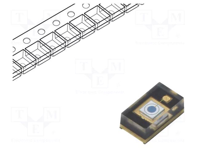 Photodiode; 1208; SMD; 905nm; 400÷1000nm; 5nA Laser Components SAH500M2