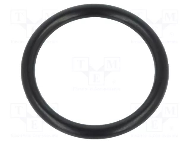 O-ring gasket; NBR caoutchouc; Thk: 3mm; Øint: 25mm; black ORING USZCZELNIENIA TECHNICZNE O-25X3-70-NBR