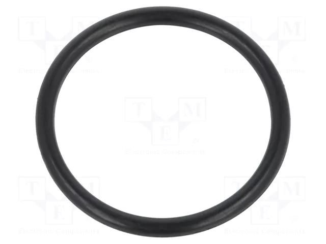 O-ring gasket; NBR caoutchouc; Thk: 2mm; Øint: 22mm; black ORING USZCZELNIENIA TECHNICZNE O-22X2-70-NBR