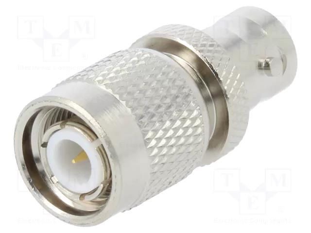 Adapter; BNC socket,TNC male; Insulation: PTFE; 50Ω AMPHENOL RF BF-TM-NT3G-50