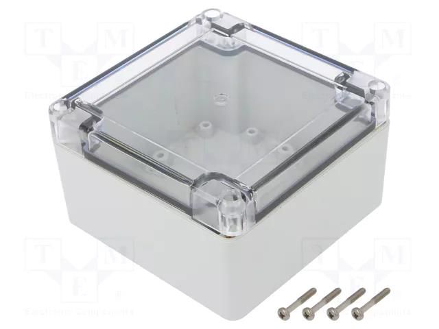 Enclosure: multipurpose; X: 105mm; Y: 105mm; Z: 60mm; ZP; light grey KRADEX ZP10510560SJP-PC