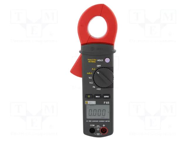 Meter: leakage current; pincers type; LCD; (10000); VDC: 600V; IP30 CHAUVIN ARNOUX CA-F65