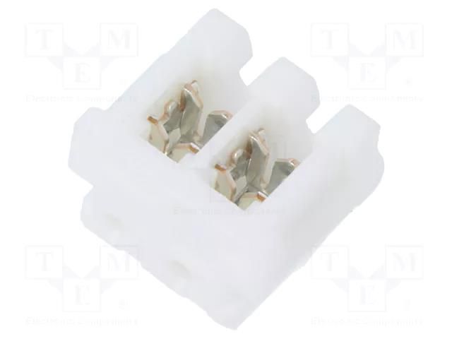 Connector: wire-board; plug; female; PIN: 2; CT; Pitch: 2mm; IDC; AMP TE Connectivity 173977-2