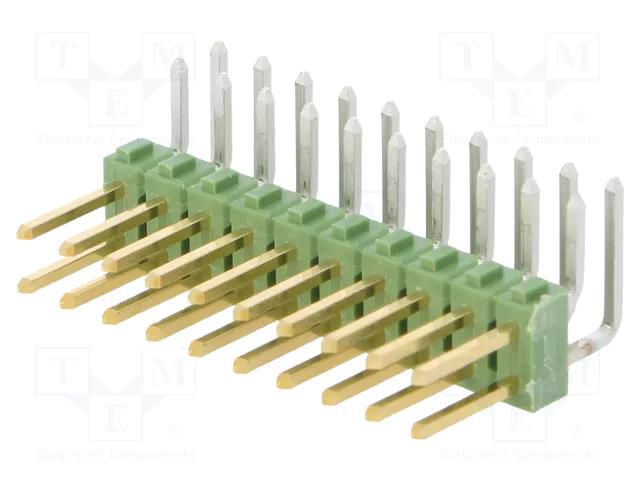 Connector: pin strips; pin header; AMPMODU MOD II; male; PIN: 20 TE Connectivity 1-826634-0