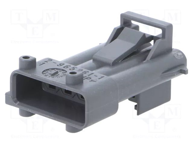 Connector: automotive; plug; male; JPT; PIN: 4; for cable; grey TE Connectivity 2-965261-1