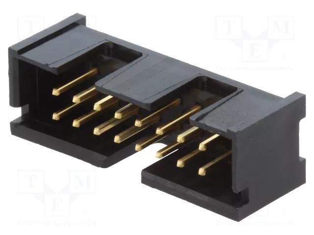 Connector: IDC; socket; male; PIN: 16; straight; THT; gold-plated TE Connectivity 5103309-3