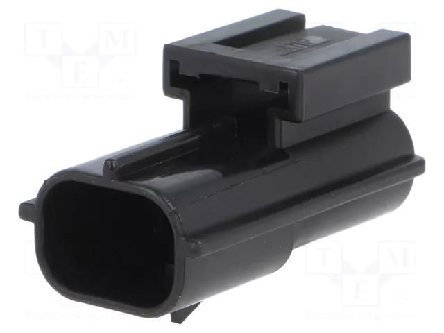 Connector: automotive; plug; male; PIN: 2; for cable; -30÷105°C TE Connectivity 344274-1