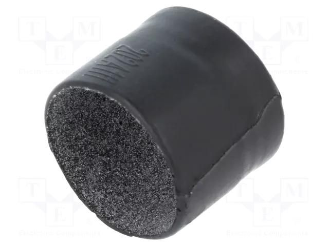 Heat shrink boot; straight,glued; 11.9mm; L: 25.4mm; black TE Connectivity 202A111-25/225-0