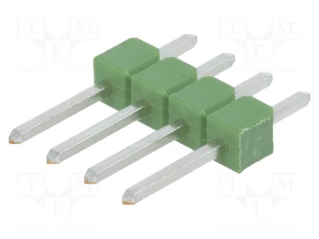 Connector: pin strips; pin header; AMPMODU MOD II; male; PIN: 4 TE Connectivity 826926-4