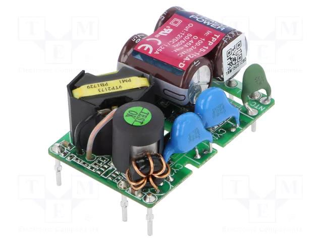 Power supply: switching; open; 15W; 120÷370VDC; 85÷264VAC; OUT: 1 TRACO POWER TPP15-112A-D