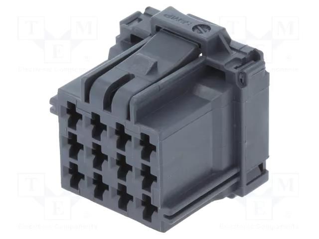 Connector: automotive; plug; female; MCP 2.8; PIN: 12; for cable TE Connectivity 8-968972-2