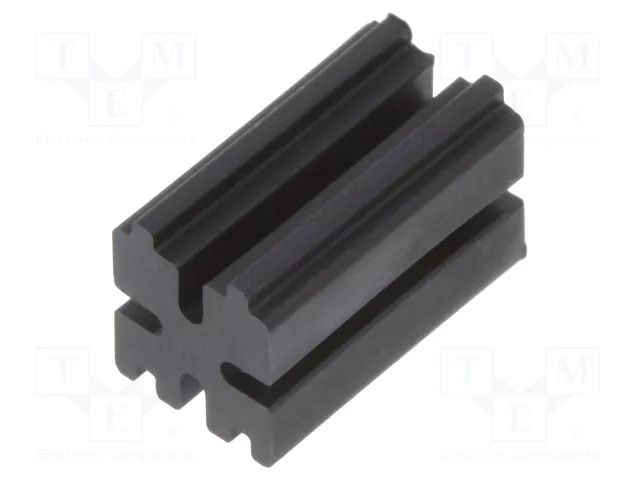 Spacer sleeve; LED; ØLED: 3mm; L: 9mm; black; UL94V-0; polyamide DREMEC DR8GE04V80262