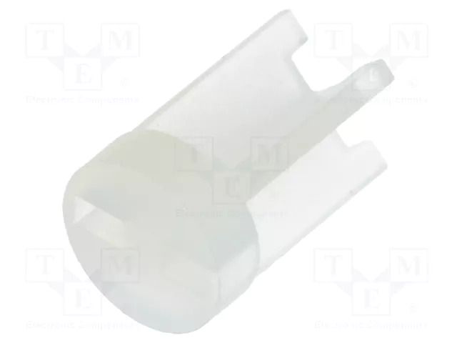 Spacer sleeve; LED; Øout: 6mm; ØLED: 5mm; L: 9.5mm; natural; UL94V-2 DREMEC DR8GE04V80281
