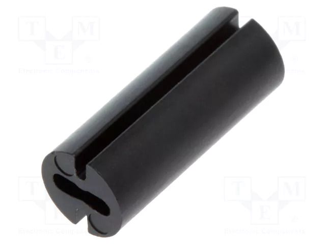 Spacer sleeve; LED; Øout: 4.8mm; ØLED: 3mm; L: 12mm; black; UL94V-0 DREMEC DR8GE04V80363