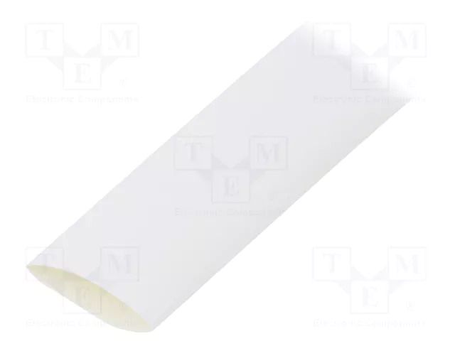 Heat shrink sleeve; glueless,flexible; 2: 1; 19mm; L: 1.2m; white TE Connectivity RNF-100-3/4-9-STK