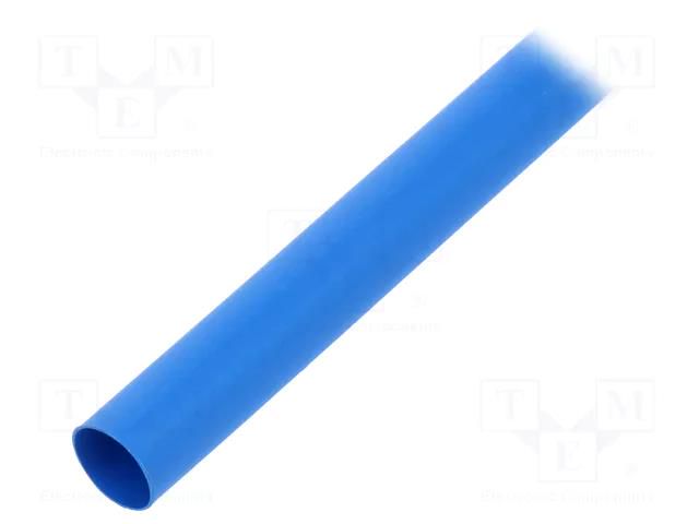 Heat shrink sleeve; glueless,flexible; 2: 1; 9.5mm; L: 1.2m; blue TE Connectivity RNF-100-3/8-6-STK