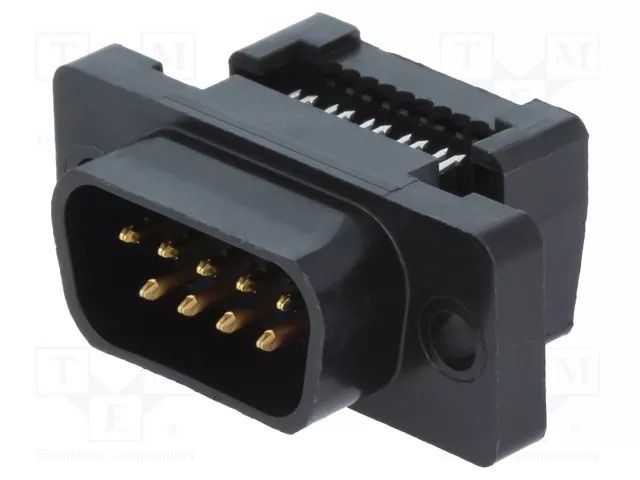 Connector: D-Sub; PIN: 9; plug; male; for ribbon cable; IDC; HDF-20 TE Connectivity 1658615-4