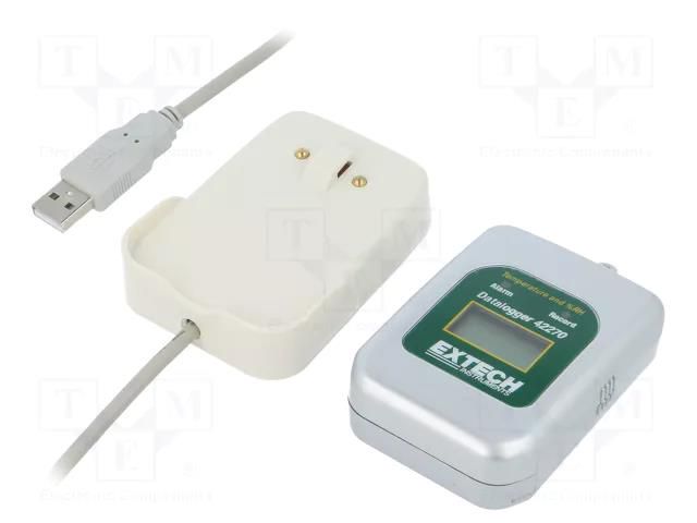 Data logger; temperature,humidity; Display: LCD; ±1.2°C; ±3%; 254g EXTECH EX42275