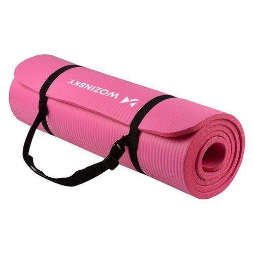 Wozinsky exercise mat 181 x 63 x 0.9 cm thick gymnastic yoga mat pink, Wozinsky 5907769300417 5907769300417