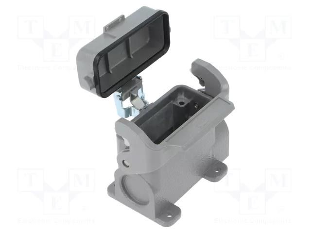 Enclosure for connectors: HDC; size 10A; Han® A; IP65; with latch HARTING 09200100221