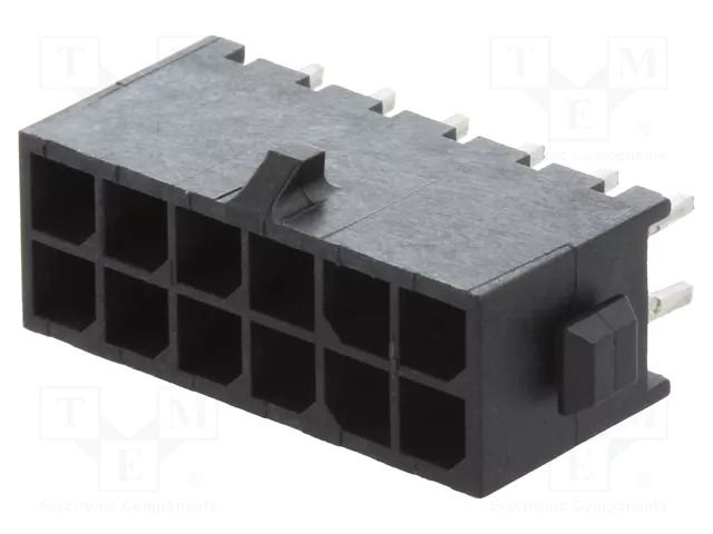 Connector: wire-board; socket; male; PIN: 12; Micro MATE-N-LOK TE Connectivity 4-794630-2