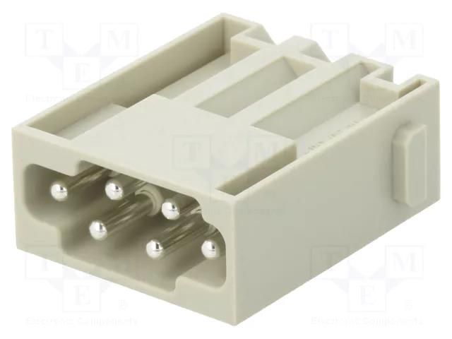 Connector: HDC; module; male; 16A; 500V; Han-Modular®; PIN: 6 HARTING 09140062633
