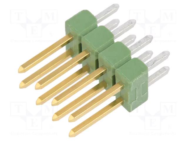 Connector: pin strips; pin header; AMPMODU MOD II; male; PIN: 8 TE Connectivity 826632-4