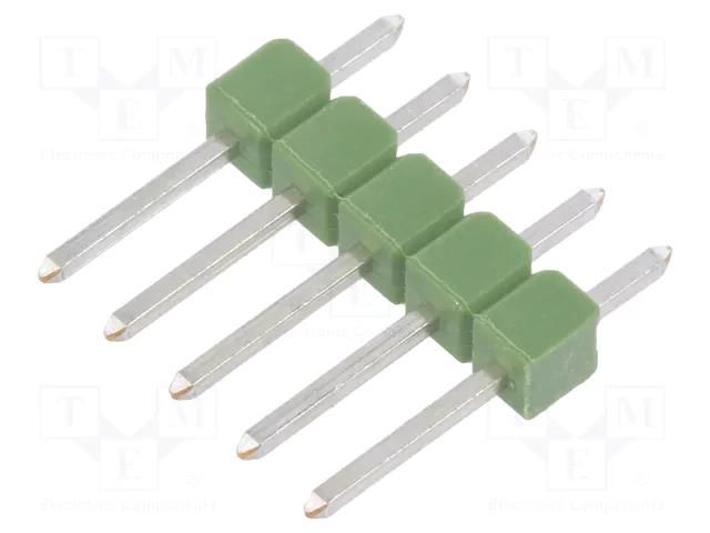 Connector: pin strips; pin header; AMPMODU MOD II; male; PIN: 5 TE Connectivity 826926-5