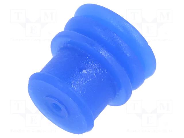 Gasket for wire; MCP 6.3/4.8K,SPT; blue; Øcable: 1.4÷2.1mm TE Connectivity 963243-1