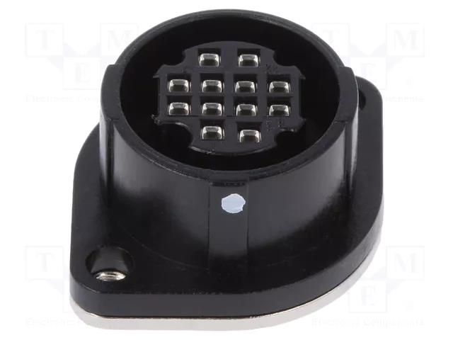 Connector: circular; socket; RP17; female; PIN: 12; push-pull; 2A HIROSE RP17-13RA-12SD-71