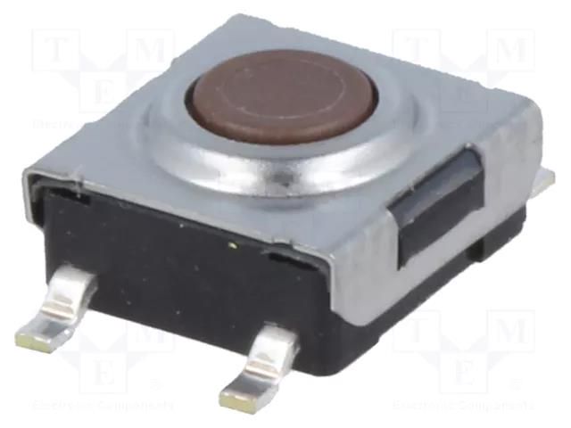 Microswitch TACT; SPST; Pos: 2; 0.05A/24VDC; 1.57N; 6.2x6.2x3.1mm NKK SWITCHES CB315FP