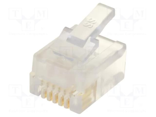 Connector: RJ12; plug; PIN: 6; 6p6c; for cable; IDC,crimped BEL FUSE 940-SP-3066