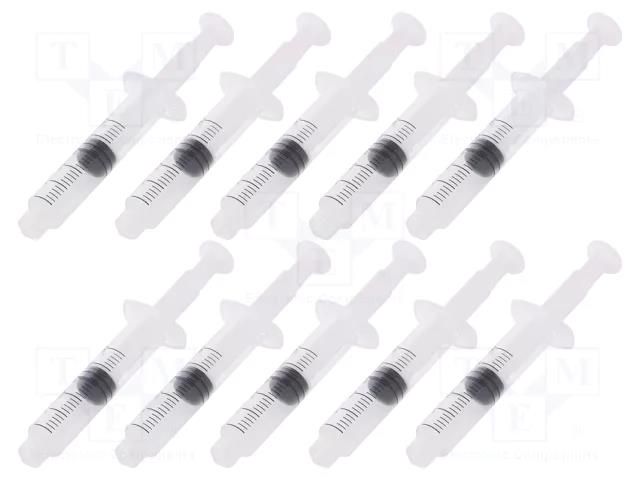 Syringe; 5ml; transparent; Luer Lock; polypropylene; 10pcs. FISNAR FIS-5CC-10PK