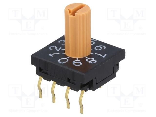 Encoding switch; DEC/BCD; Pos: 10; THT; Rcont max: 100mΩ; FR01 NKK SWITCHES FR01KR10P-S