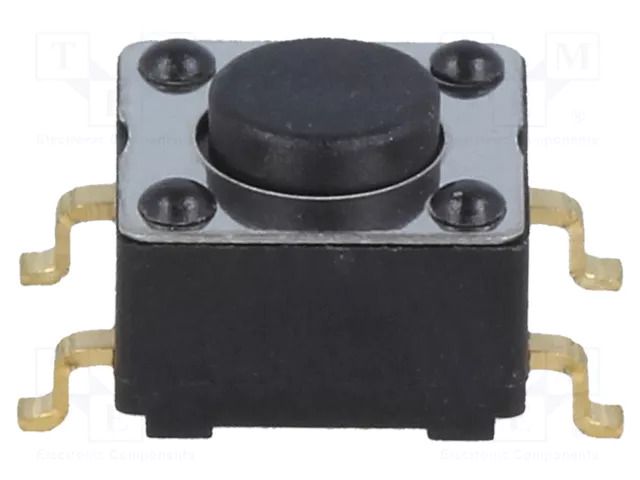 Microswitch TACT; SPST; Pos: 2; 0.01A/28VDC; 6.2x6.2x4.4mm; 4.4mm NKK SWITCHES HP0315AFKP4-S