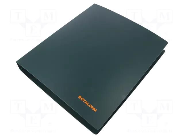 Kit: resistors; THT; ±1%; No.of val: 61; 1220pcs; 600mW ROYALOHM M0.6W-KIT-E12-1%