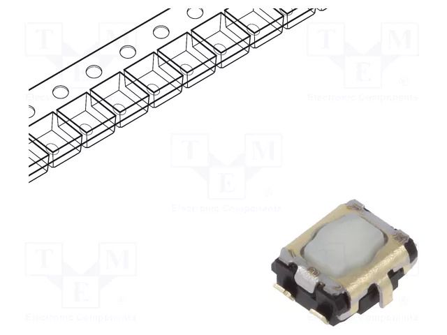 Microswitch TACT; SPST; Pos: 2; SMT; none; 2.4N; 2.9x3.5x1.4mm PANASONIC EVPAA502W