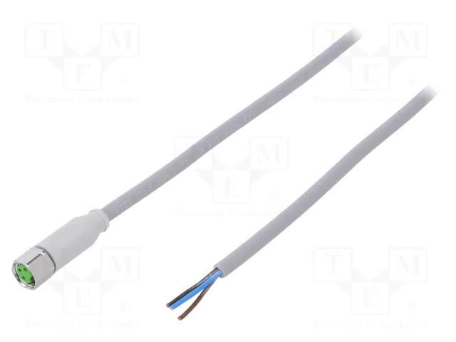 Cable: for sensors/automation; M8; PIN: 3; straight; 3m; plug; 60VDC MURRELEKTRONIK 7014-08041-2100300